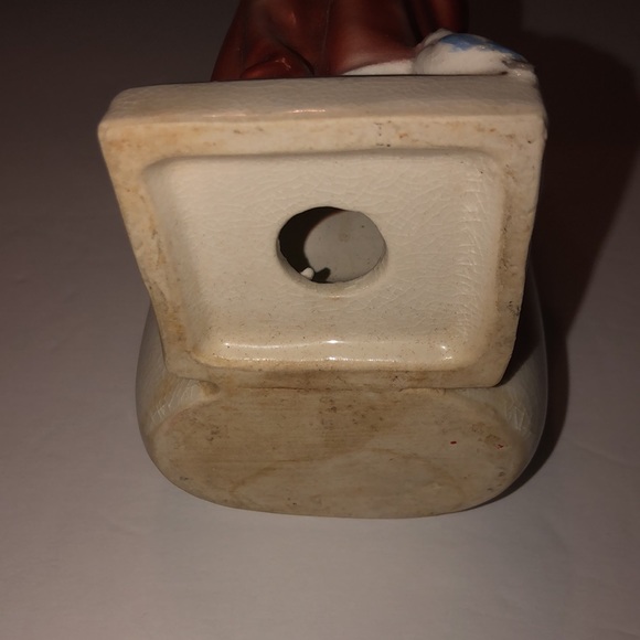 Vintage St. Francis of Assisi Glazed Porcelain Planter 8.5” Tall - Picture 12 of 12